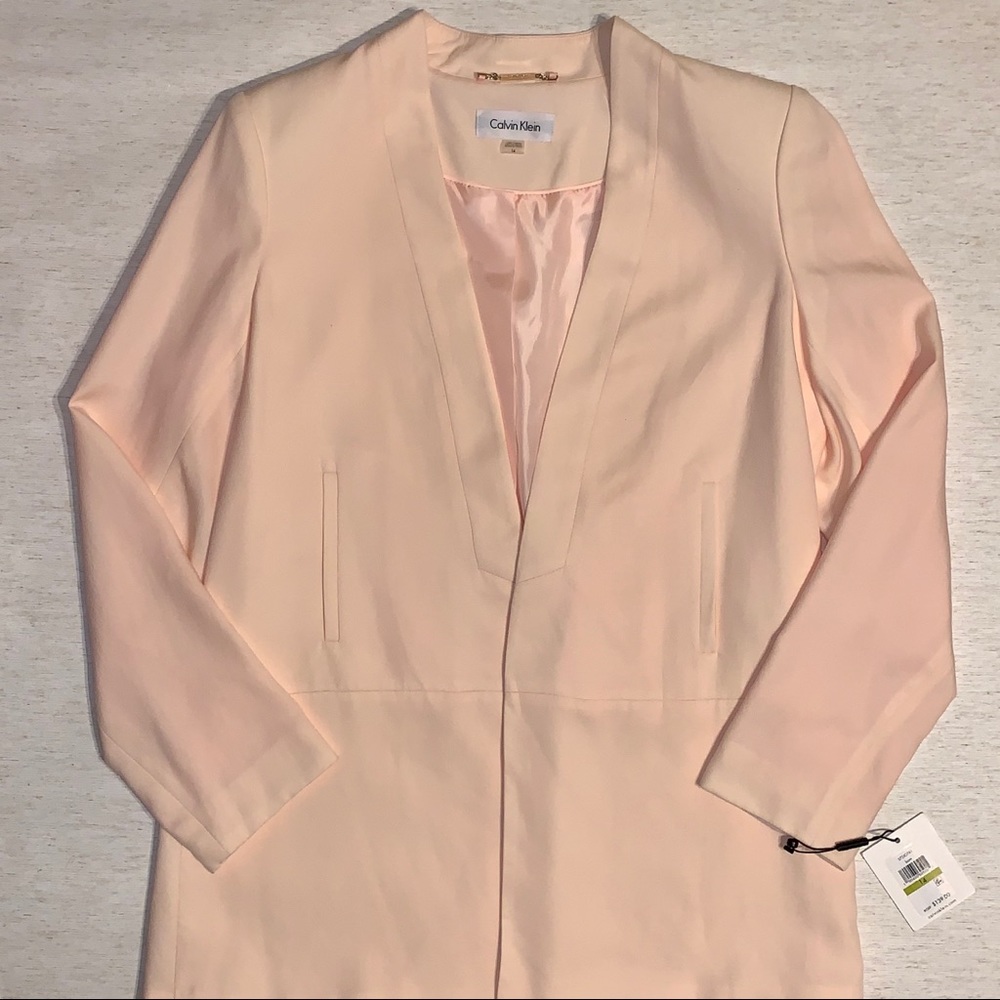 Calvin Klein Long Open Front Jacket